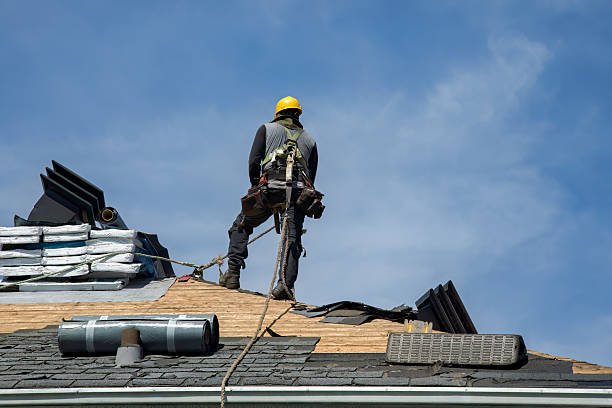 Professional Storm Damage Roof Repair technician working in Sumava Resorts, IN